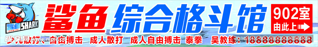 格斗招牌 散打 综合格斗馆
