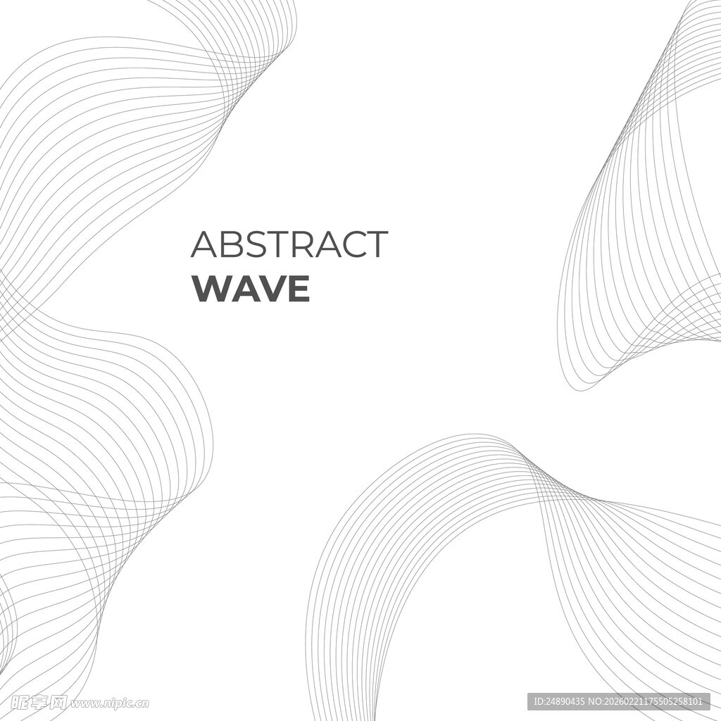 抽象波浪线条背景