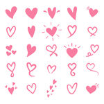 粉色爱心图案