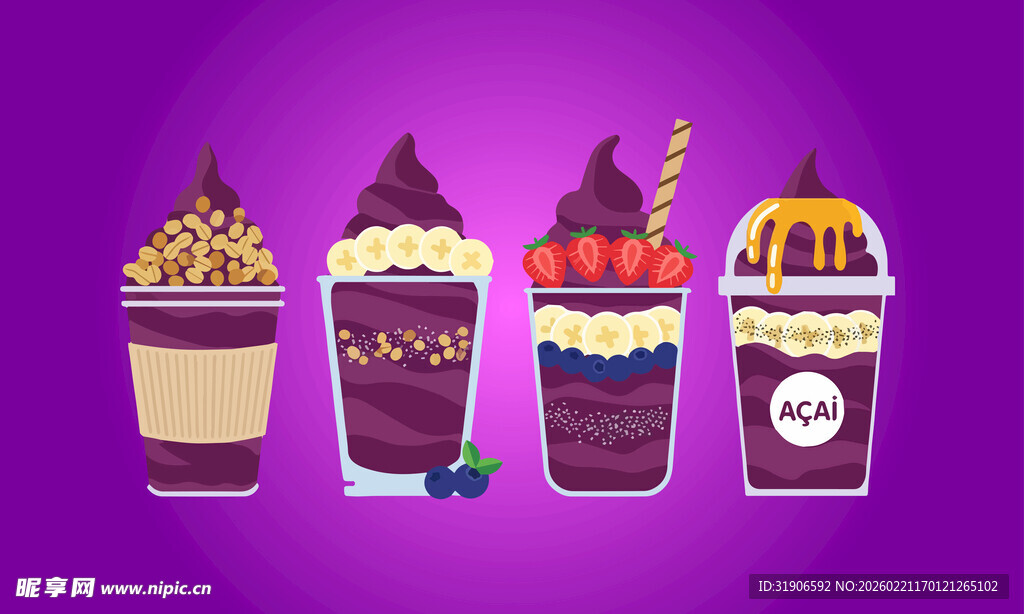 多彩美味冰淇淋