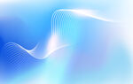 梦幻蓝色渐变波浪背景