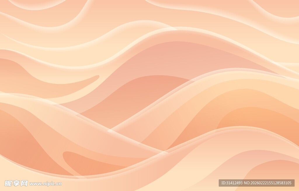 简约渐变波浪背景