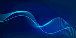 蓝色动感波浪背景