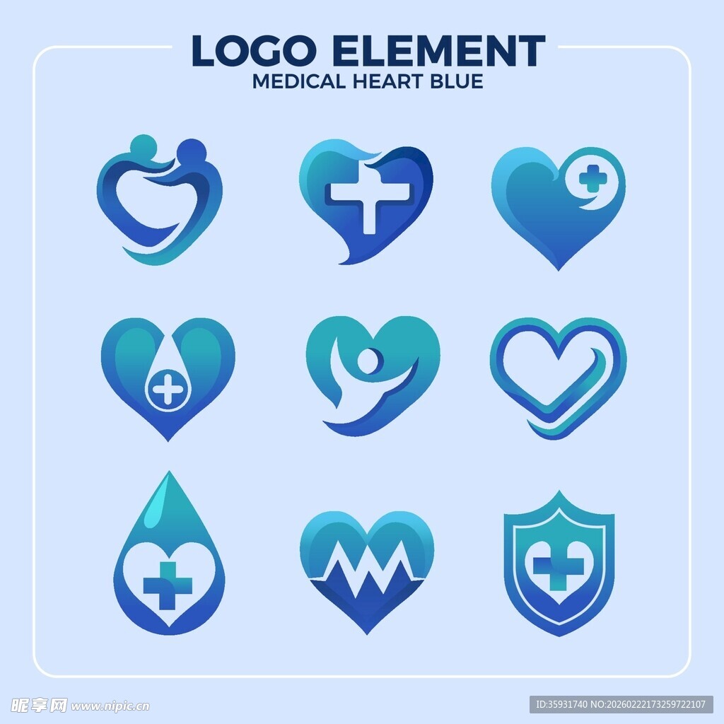医疗爱心标志