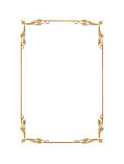 金色精致边框装饰图案