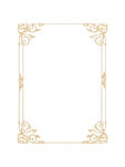 金色复古边框装饰图案