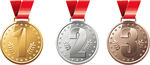 第一名第二名第三名奖牌金银铜奖