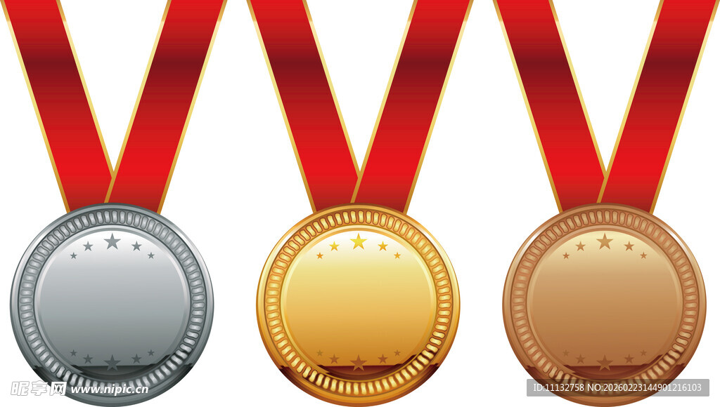 金银铜奖章 冠军亚军季军奖牌