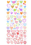 多彩爱心图案素材集合