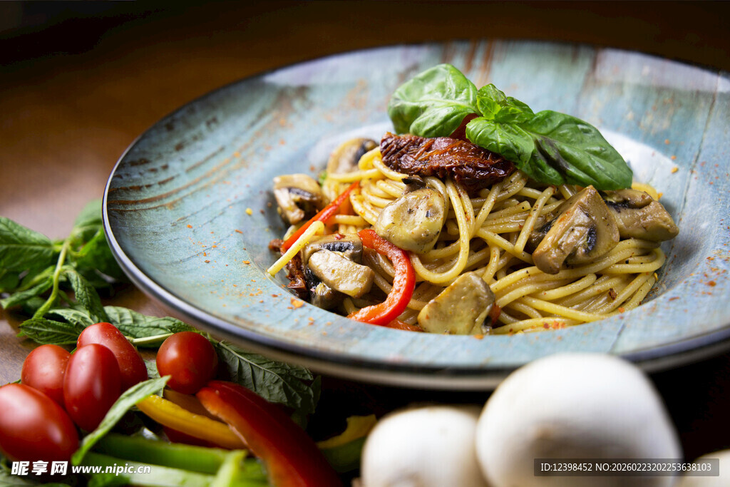 美味意面料理摆盘展示