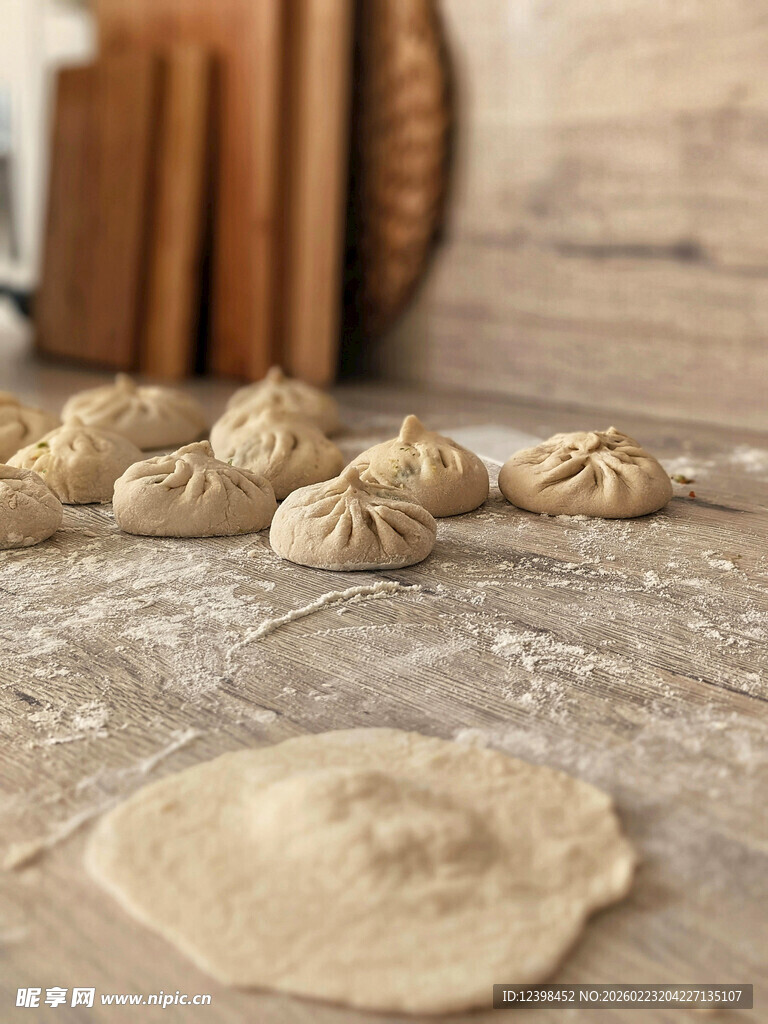 手工制作美味饺子场景