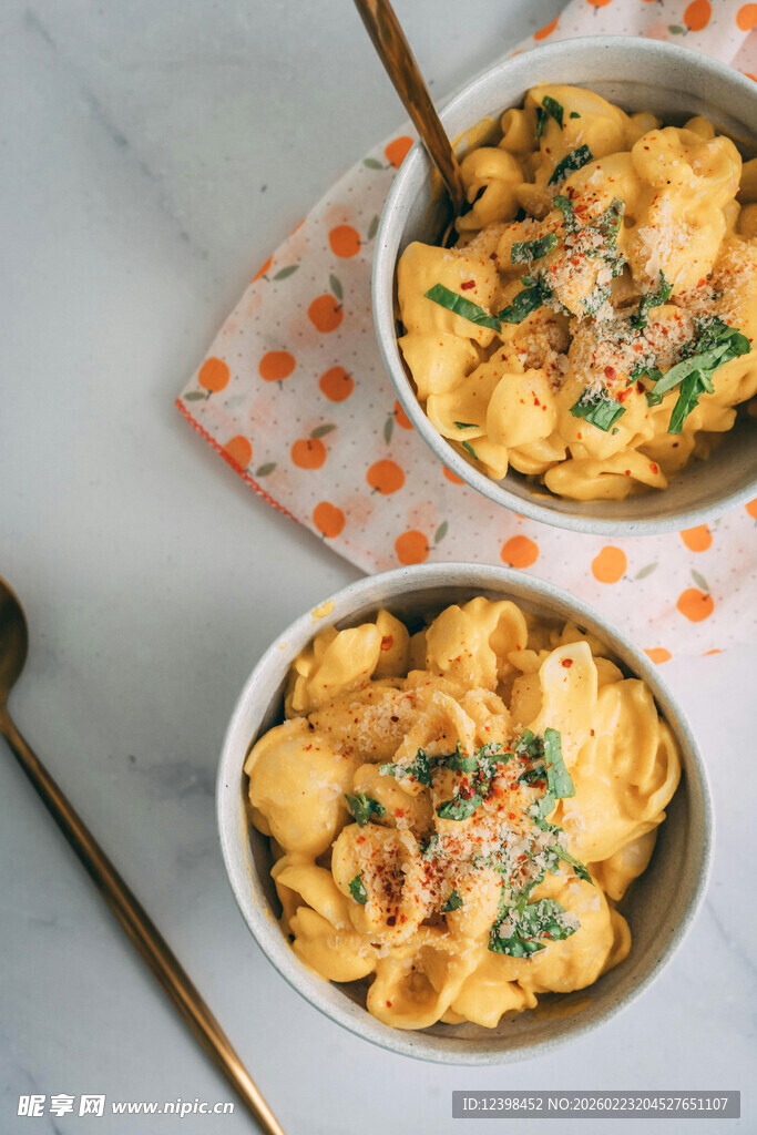 美味芝士通心粉美食特写