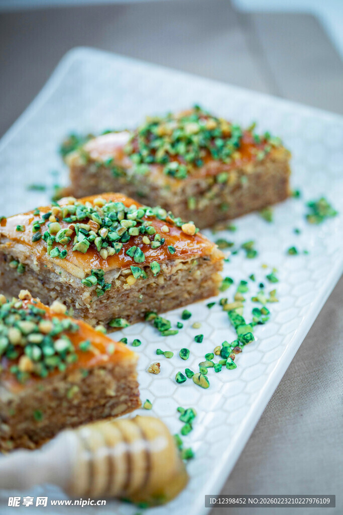 蜂蜜蔬菜烤面包片