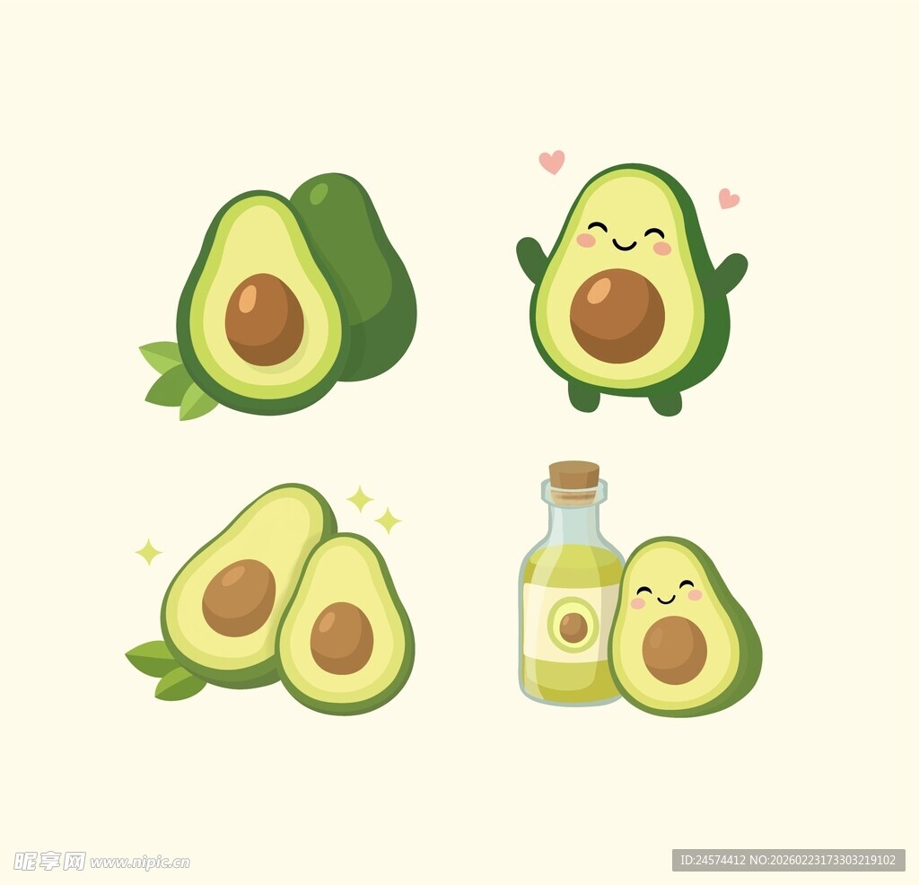 牛油果图案