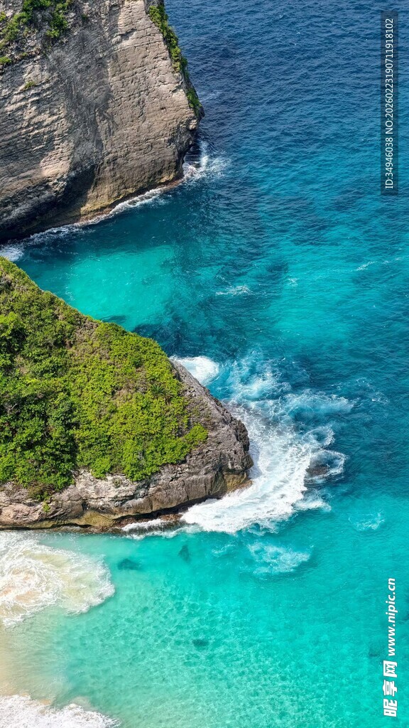 绝美海岛蓝色海岸风光