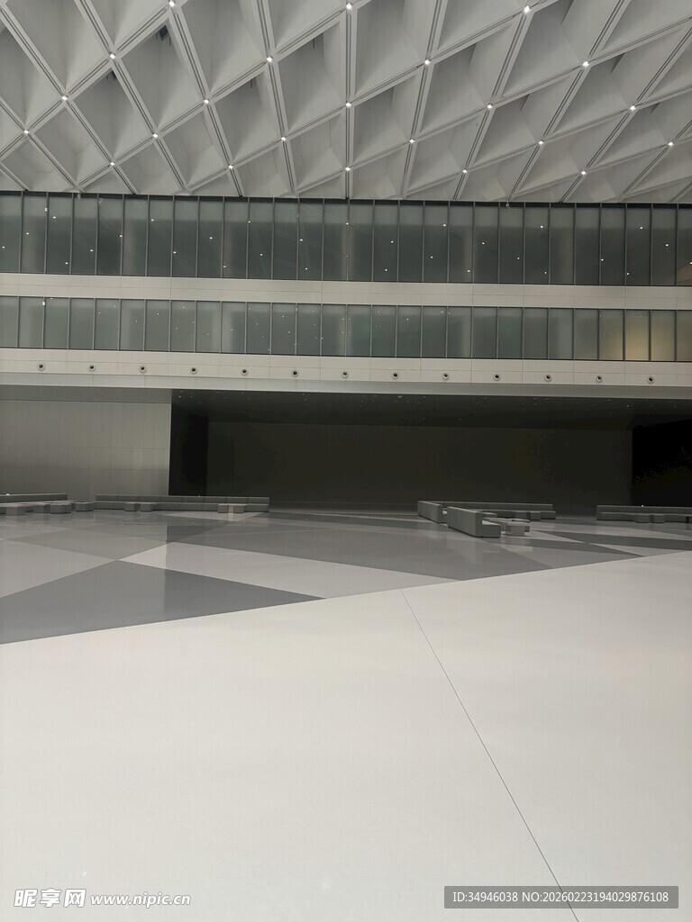 现代建筑空旷室内空间