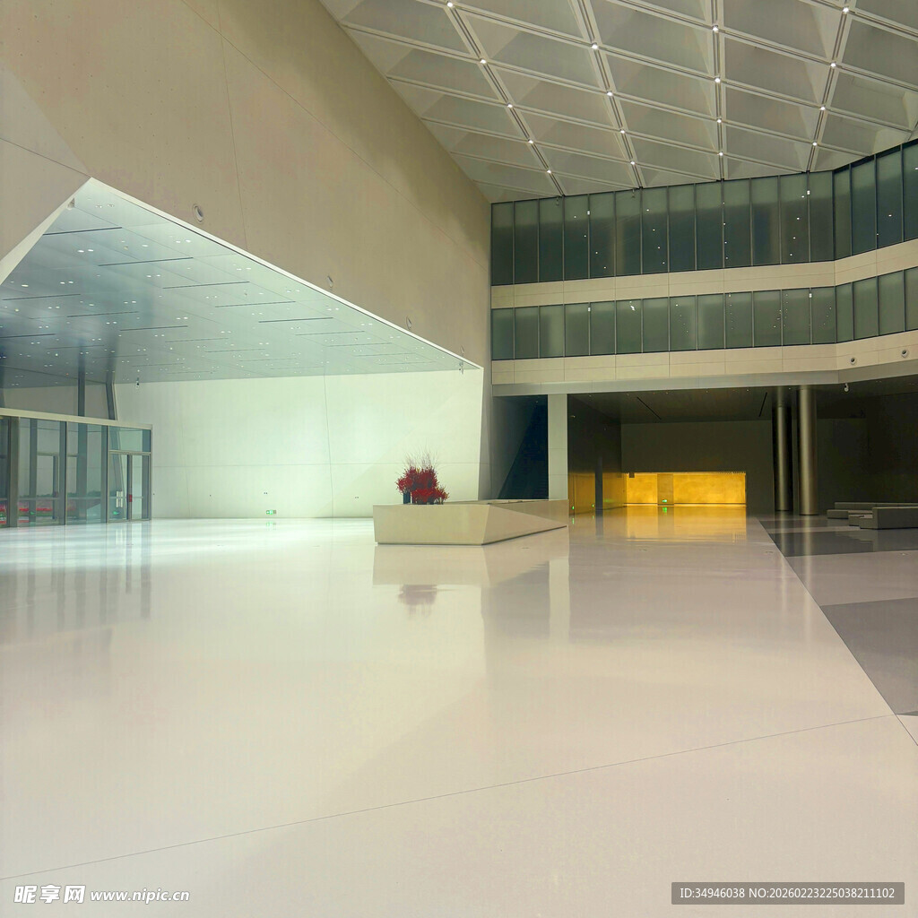 现代简约风室内空旷空间