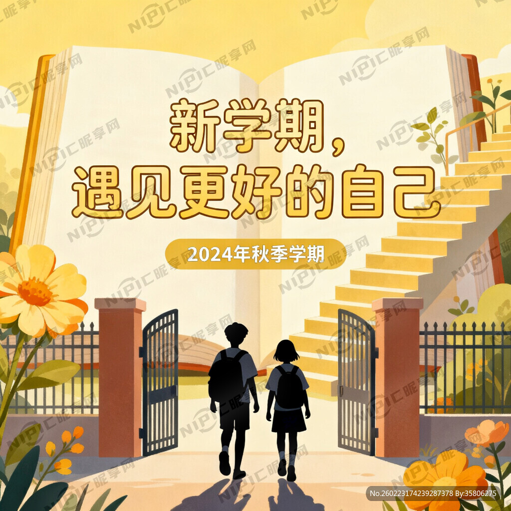 新学期 遇见更好的自己”