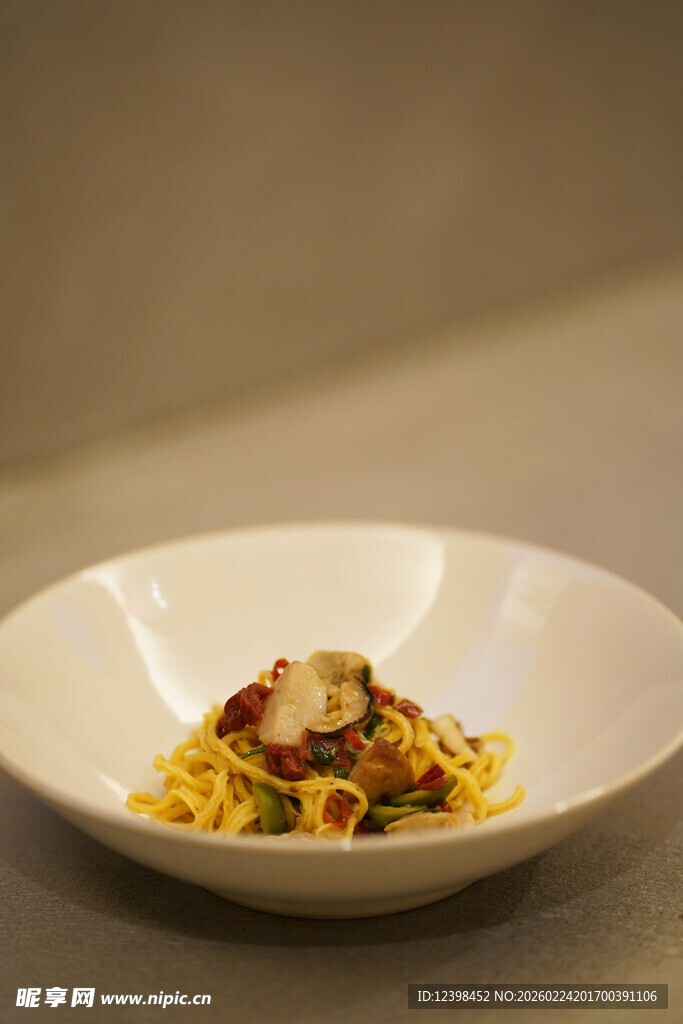 精致盘中意面美食
