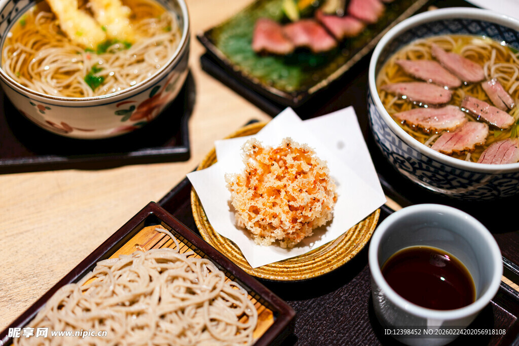 多样日式美食摆拍