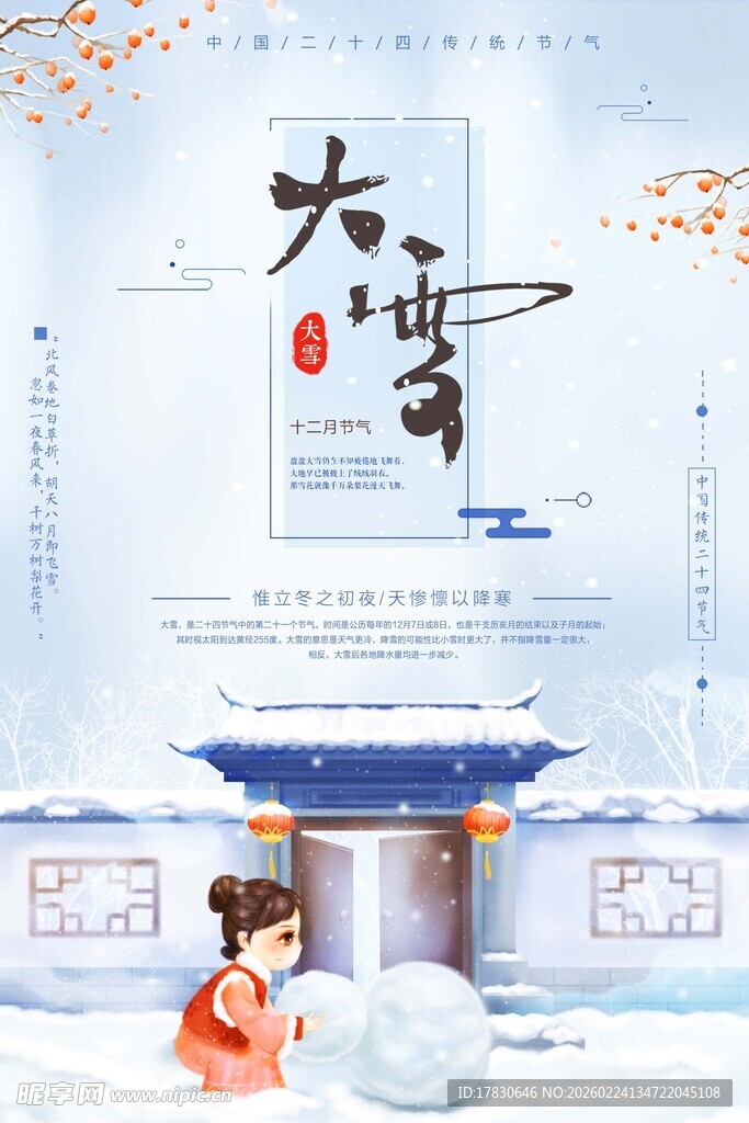 大雪海报