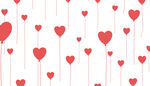 爱心气球背景