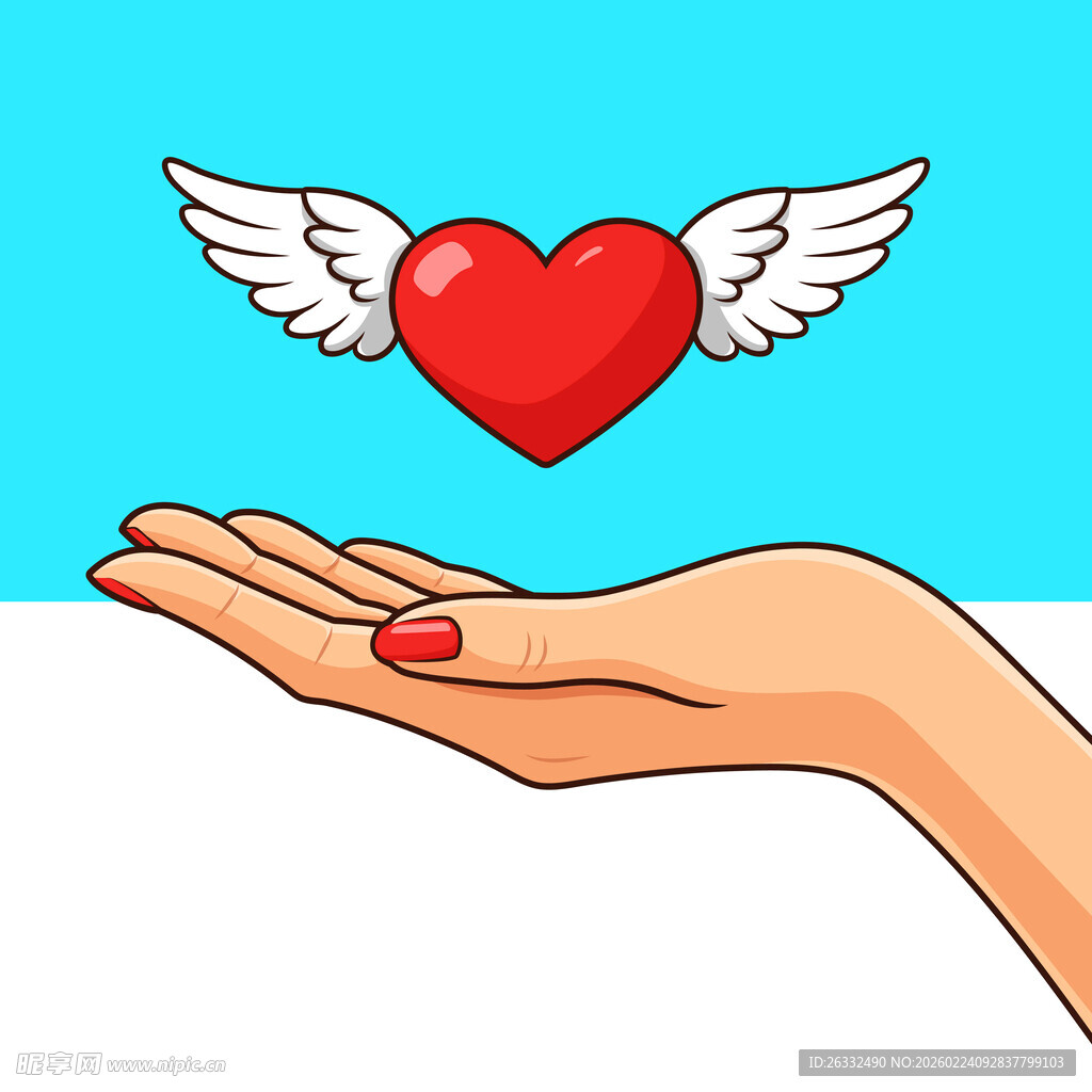 手托爱心