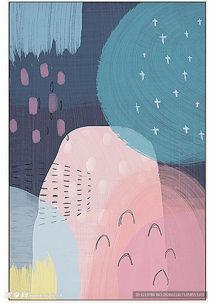 梦幻夜色中的几何景观