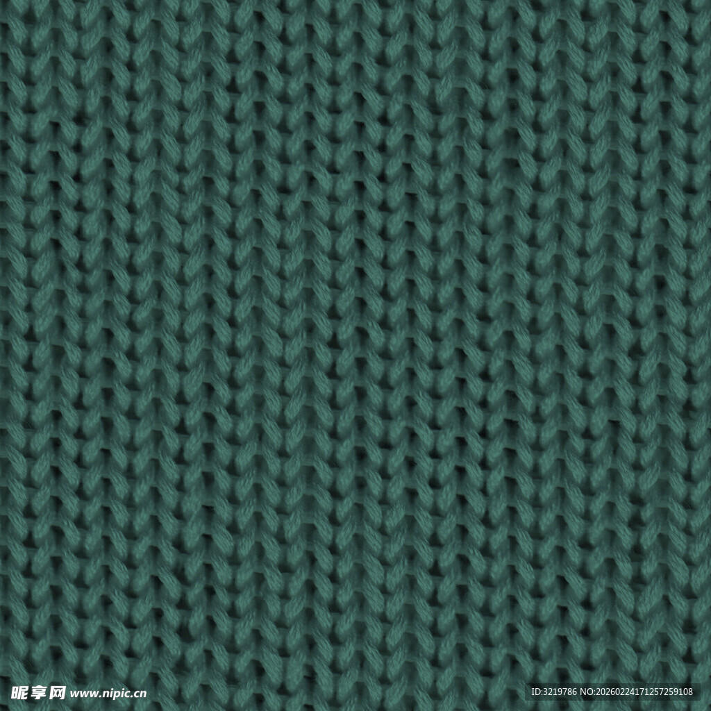 深绿色针织纹理背景图