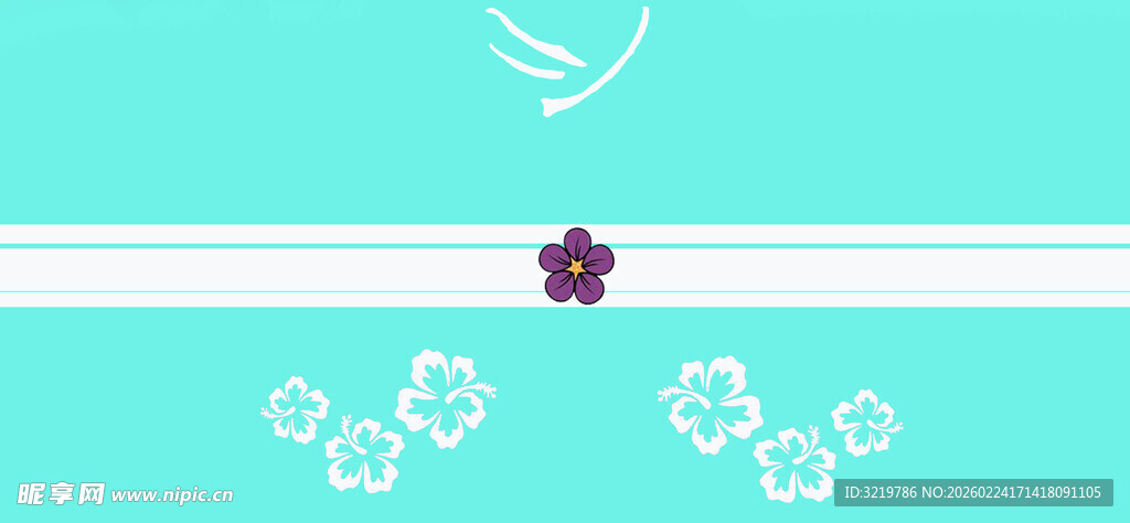 清新花卉装饰图案设计