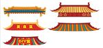 中式传统屋顶建筑元素