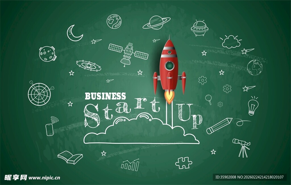 火箭发射草图创意十足