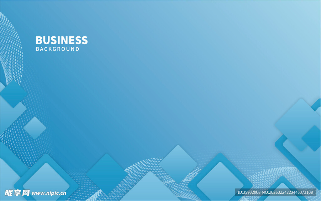 蓝色商务几何图案背景