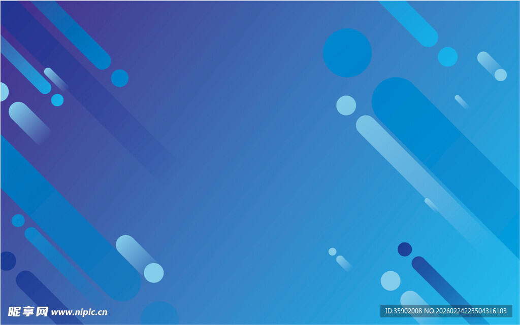 蓝色渐变抽象几何背景图