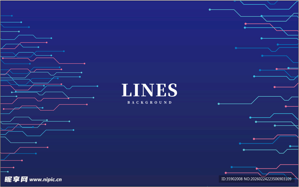 蓝色线条抽象背景画面