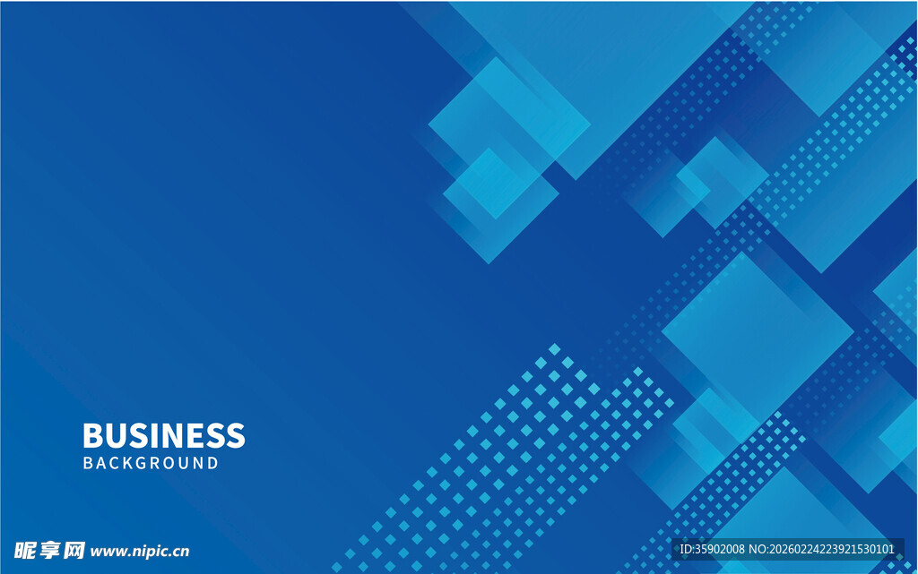蓝色商务风几何背景图