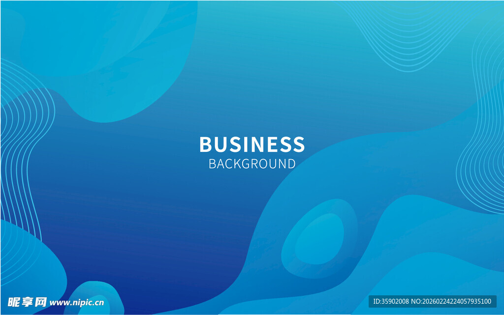 蓝色商务风抽象背景图