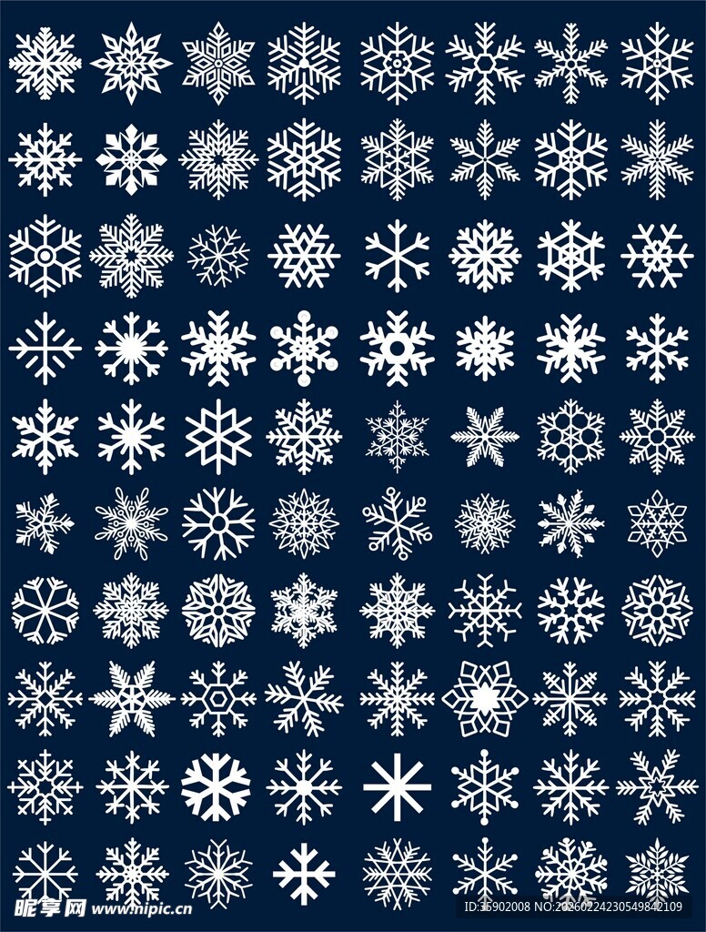 雪花图案背景纹理