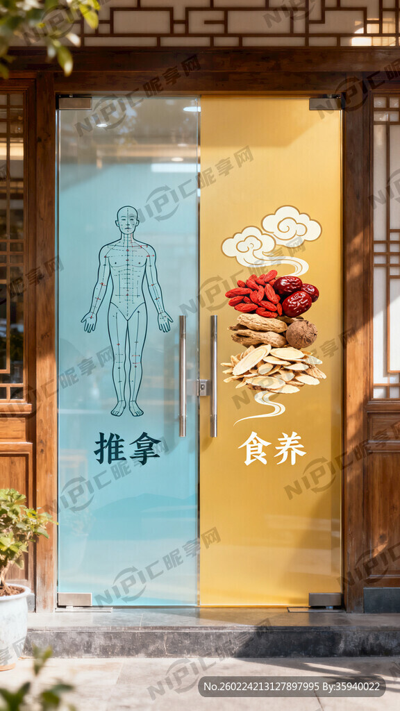 我需要两张单透广告门贴