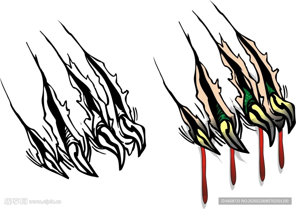 神秘锋利的幻想风格爪刃