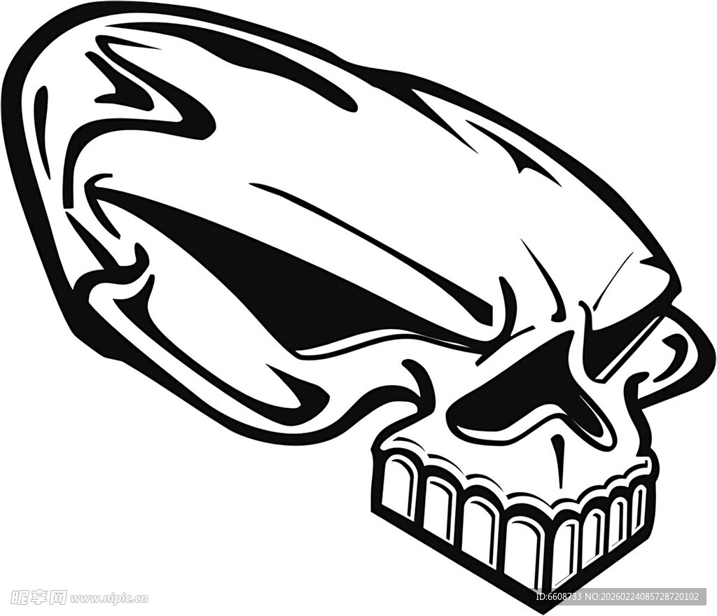 愤怒骷髅头图标