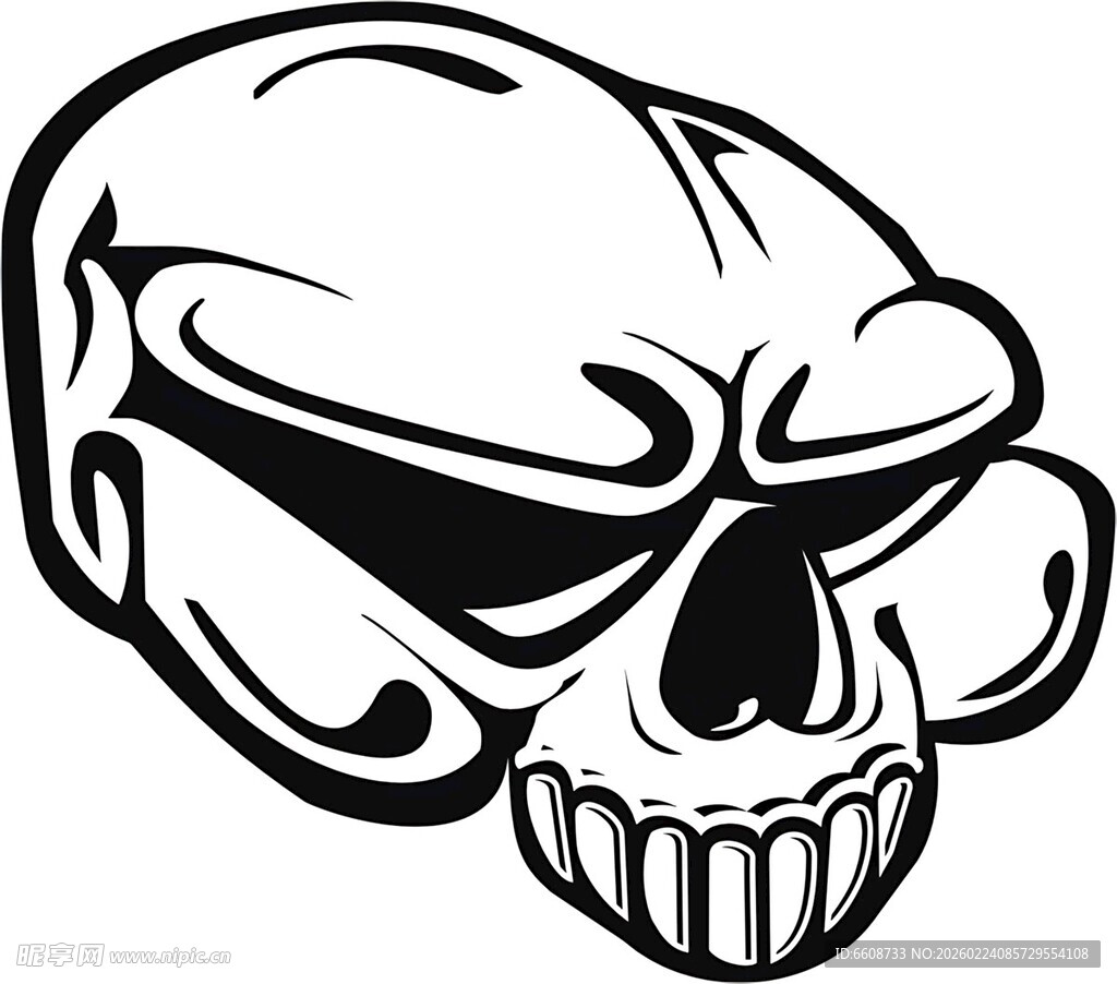 骷髅头像图案设计