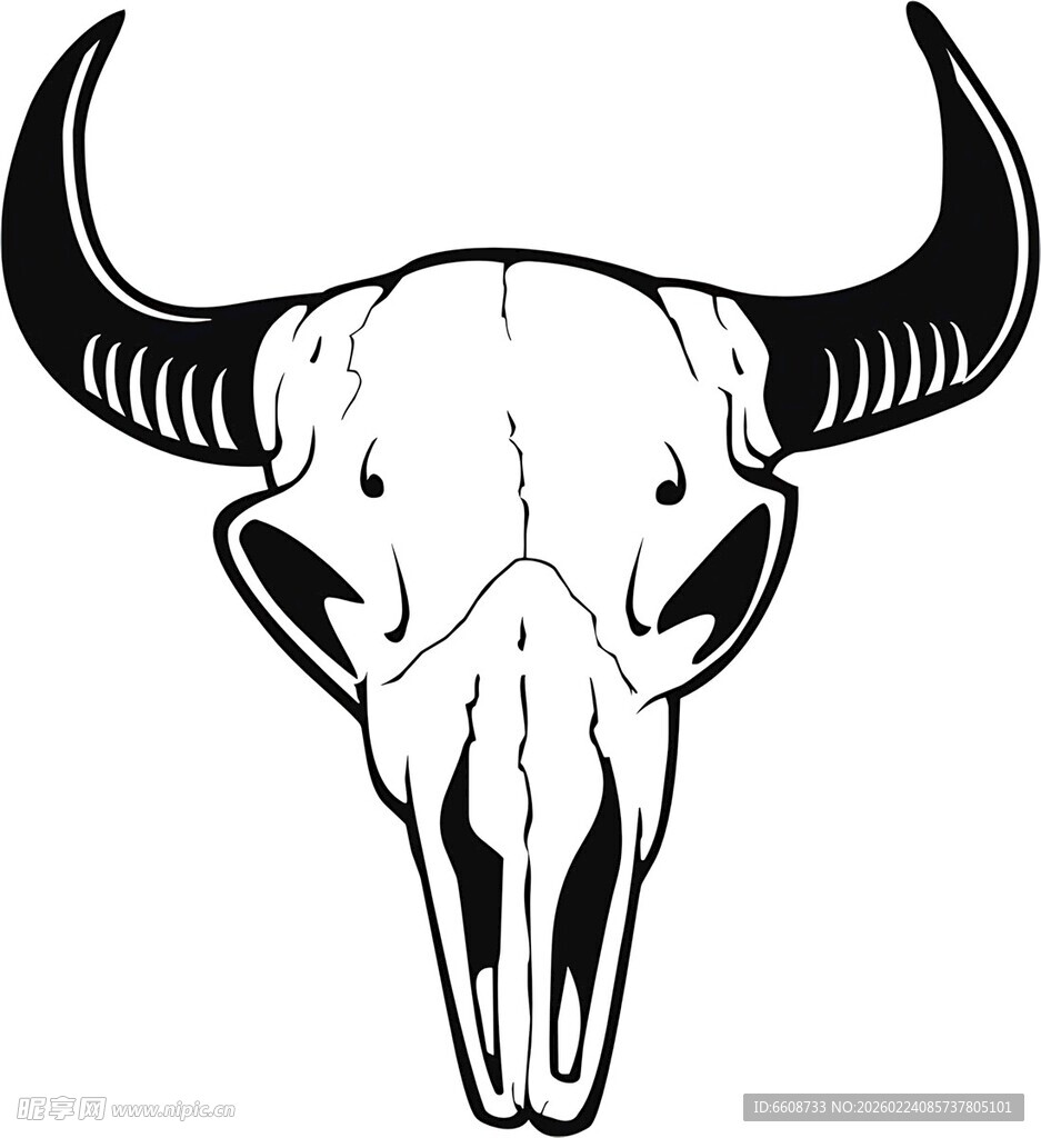 牛头骨图案