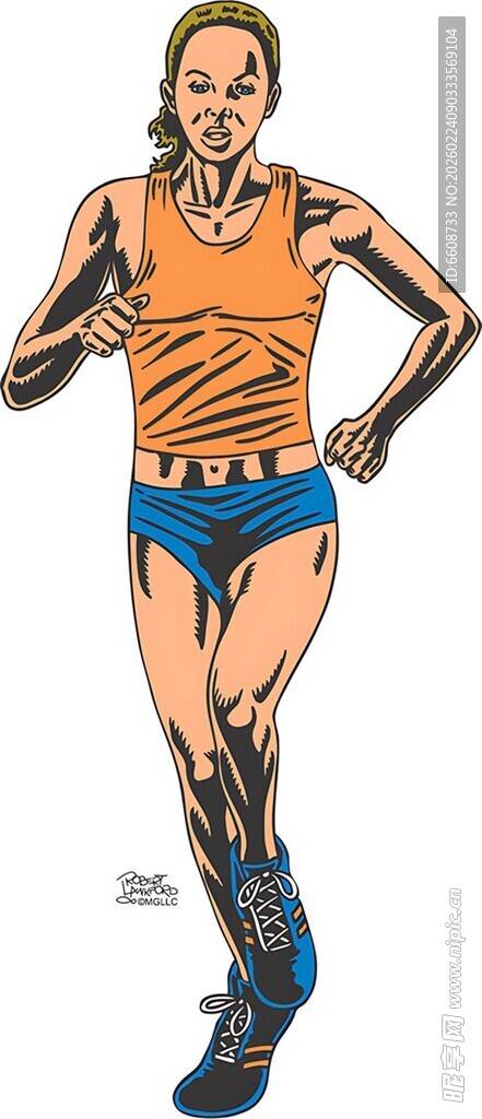 跑步的活力女性