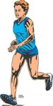 奔跑的运动员