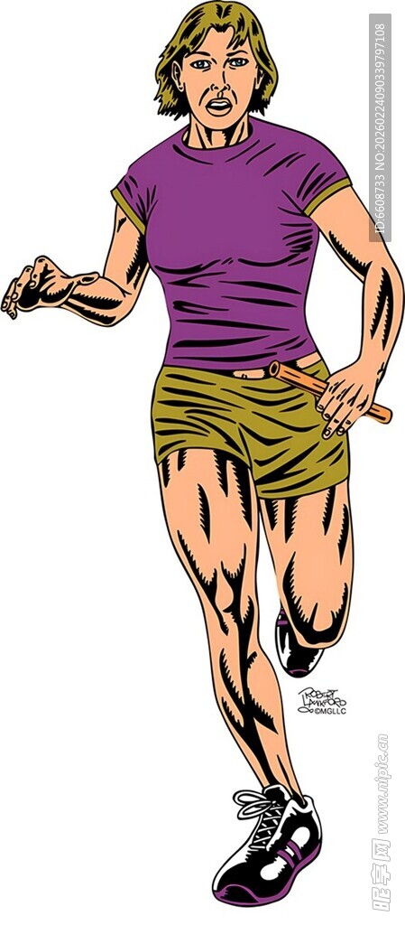 活力女性户外跑步瞬间