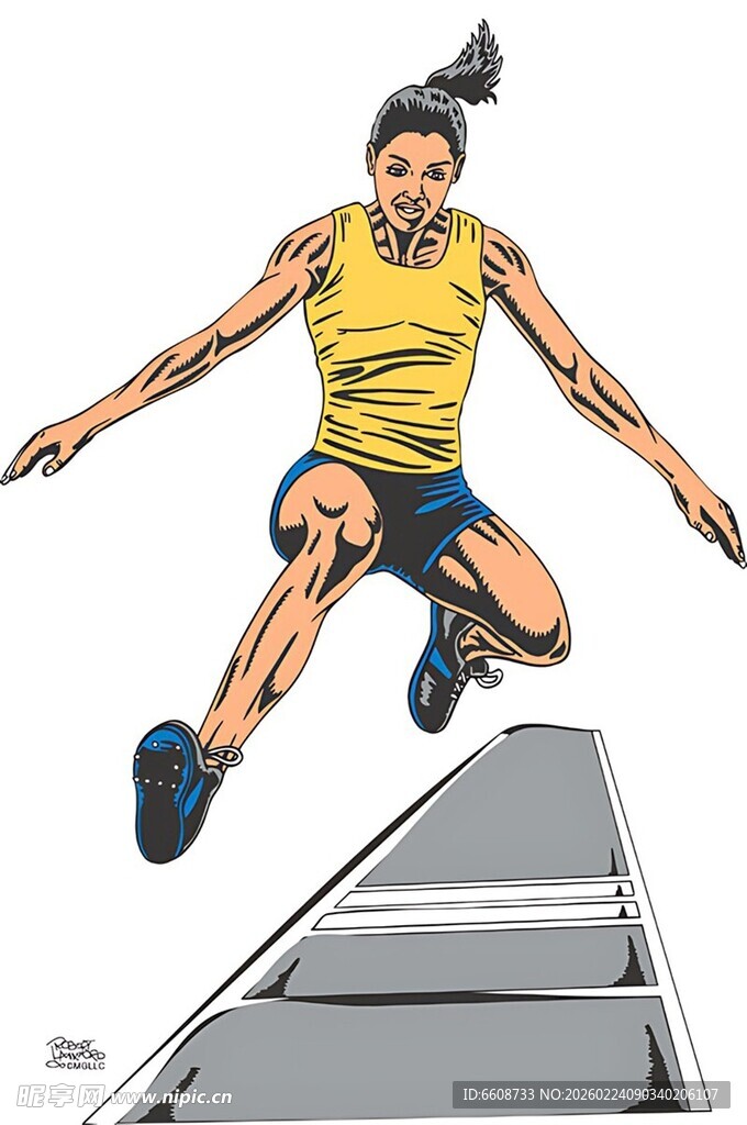 女子奋力跳跃跨栏瞬间