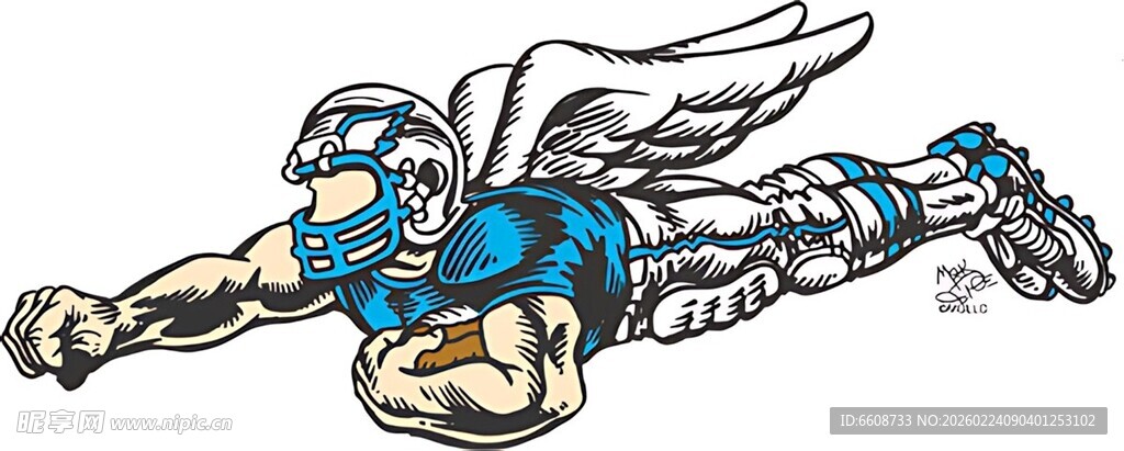 飞翔的超级英雄形象