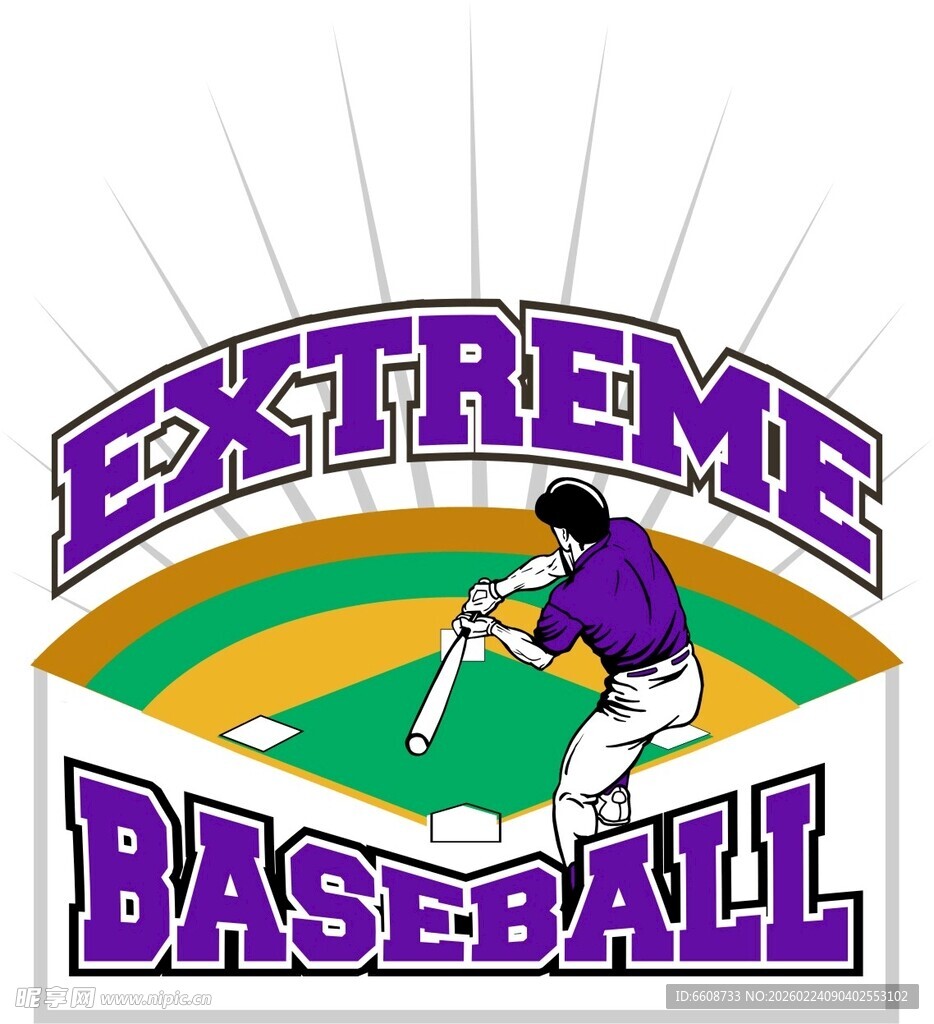 极限棒球运动标志