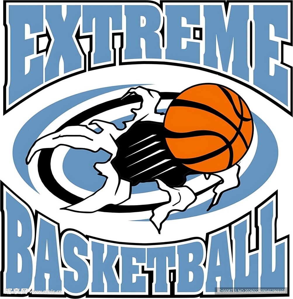 极限篮球标志设计
